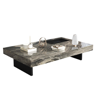 JASIWAY Light Luxury Sintered Stone Rectangle Coffee Table