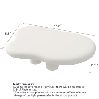 JASIWAY Beige Modern Creative Cloud Coffee Table