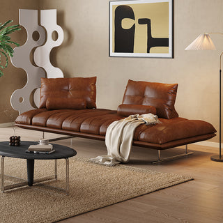 JASIWAY Living Room Double Sided Sofa with Leather Upholstery - Lead Time within 15 Days