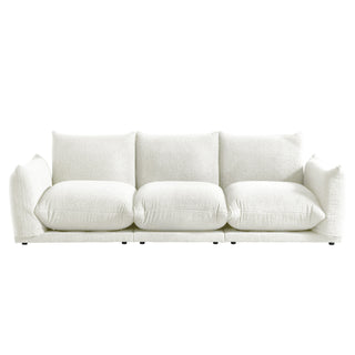 JASIWAY Modern Modular Cloud Sectional Couch Lambswool Fabric Chaise Oversized Sofa