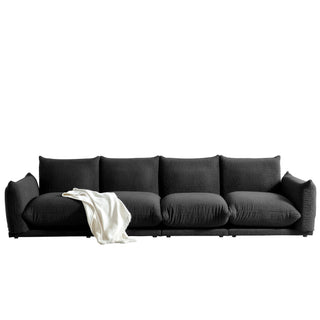 JASIWAY Modern Modular Cloud Sectional Couch Lambswool Fabric Chaise Oversized Sofa