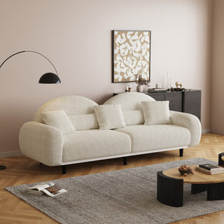 JASIWAY 84" Sherpa Modern Upholstered Sofa