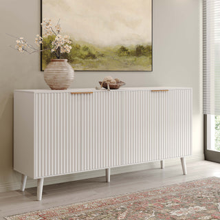 JASIWAY Modern Sideboard Buffet Cabinet with Adjustable Shelves