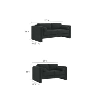 JASIWAY Modern Modular Sectional Sofa with Two Fabric Options