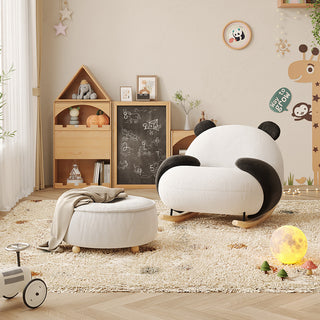 JASIWAY Panda Rocking Chair Kids Sofa Cartoon Lounge