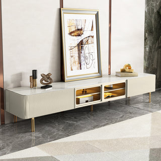 JASIWAY Modern Style TV Stand 78.7-Inch Media Console with Drawers