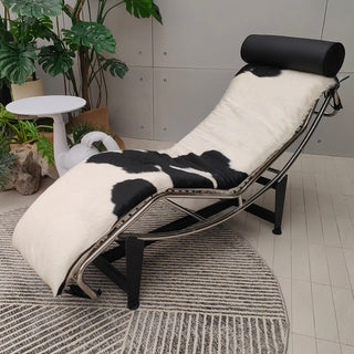 RINGCHEN Modern Adjustable Chaise Chair in Curved Steel Frame–Lead Time within 40 Days