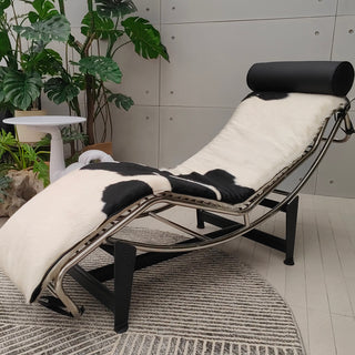 RINGCHEN Modern Adjustable Chaise Chair in Curved Steel Frame–Lead Time within 40 Days