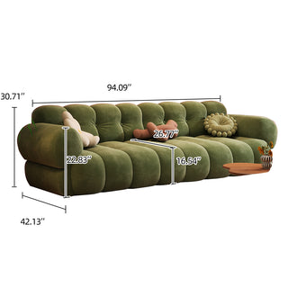 JASIWAY Vintage Marshmallow Sofa Ultimate Comfort and Support