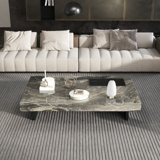 JASIWAY Light Luxury Sintered Stone Rectangle Coffee Table